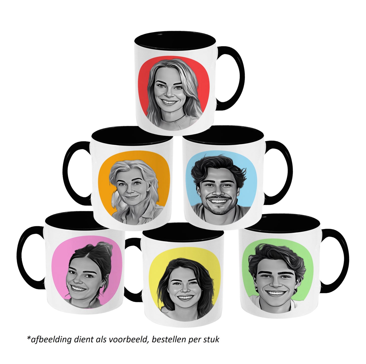 Mokkie - Tekening Zwart/Wit - Zwart