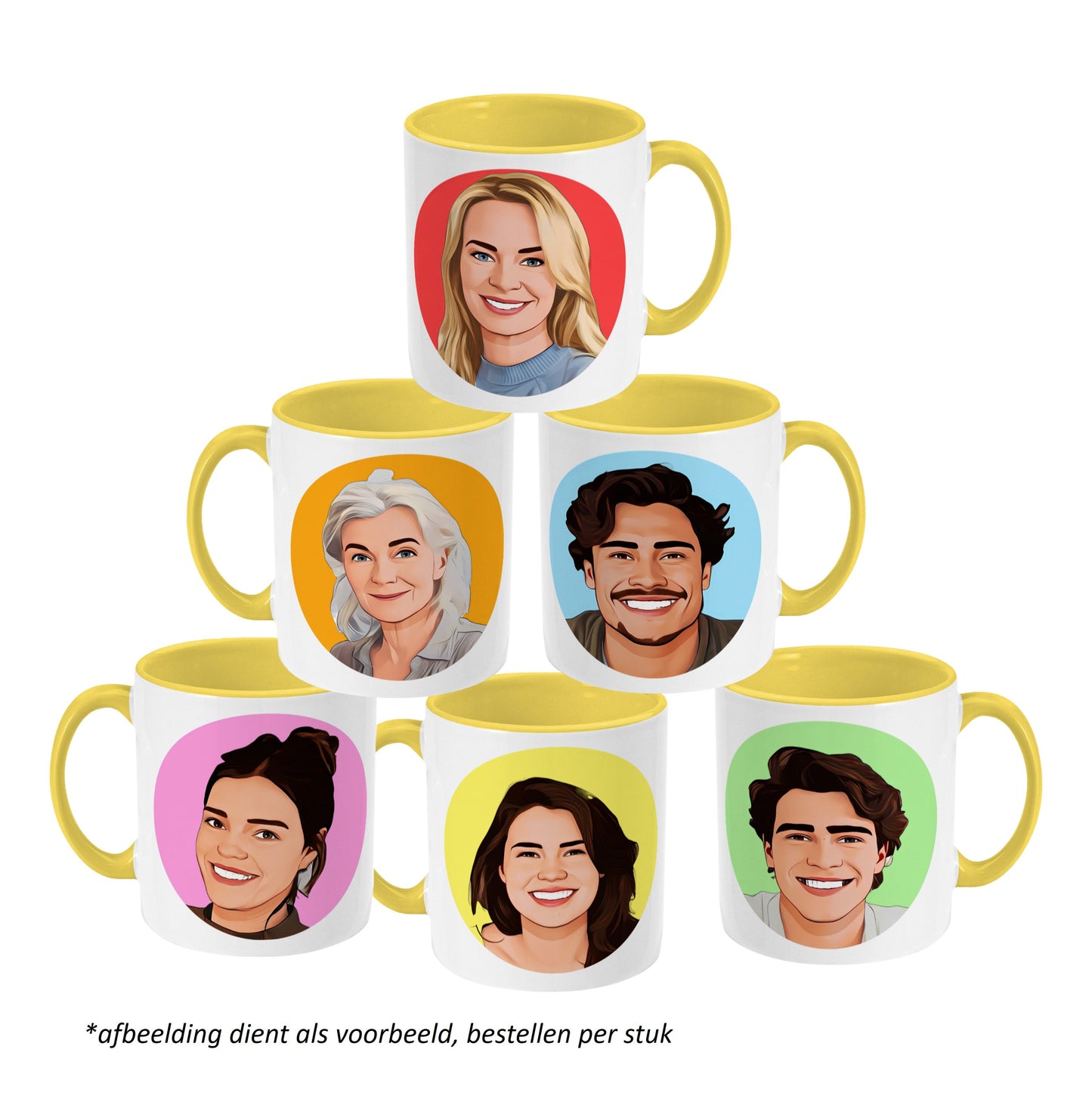 Mokkie - Cartoon Geel