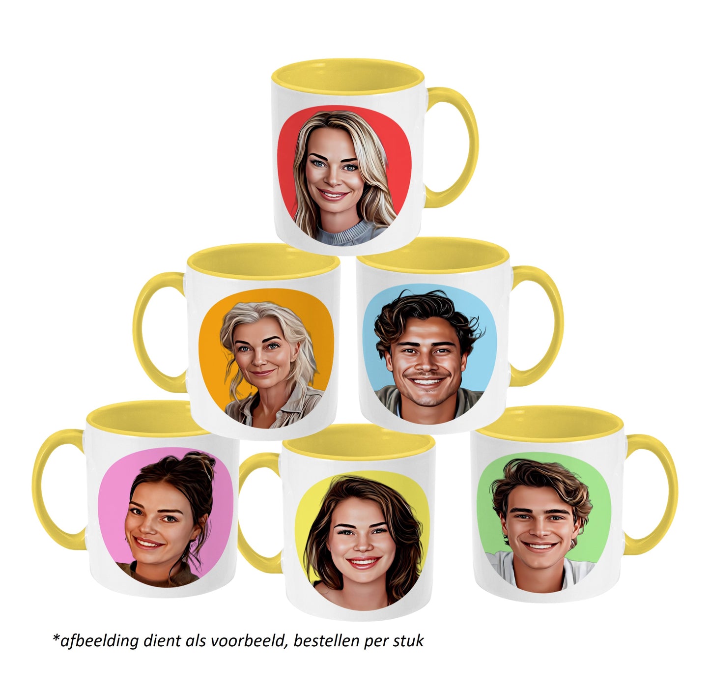 Mokkie - Tekening Kleur - Geel