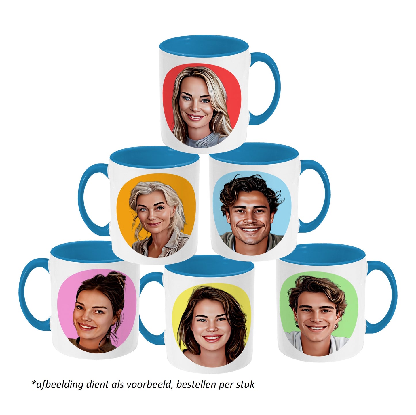 Mokkie - Tekening Kleur - Lichtblauw