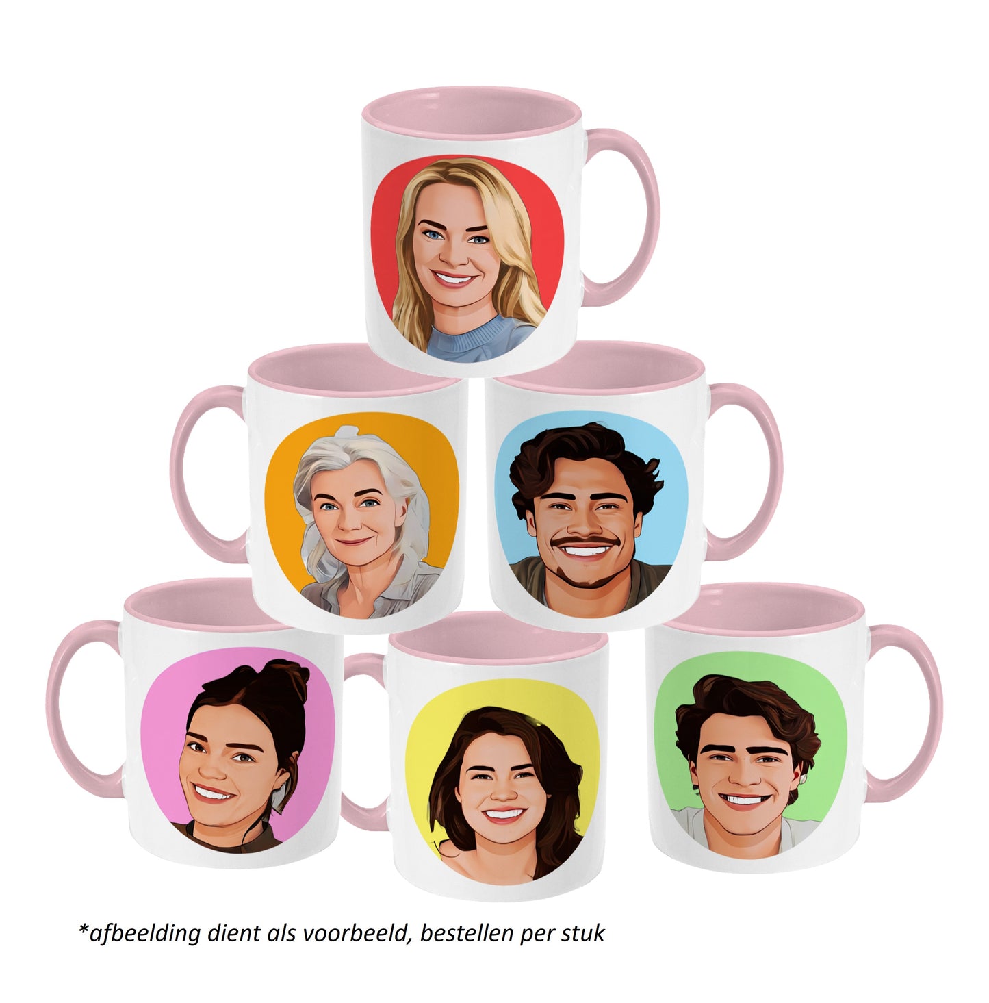 Mokkie - Cartoon Roze