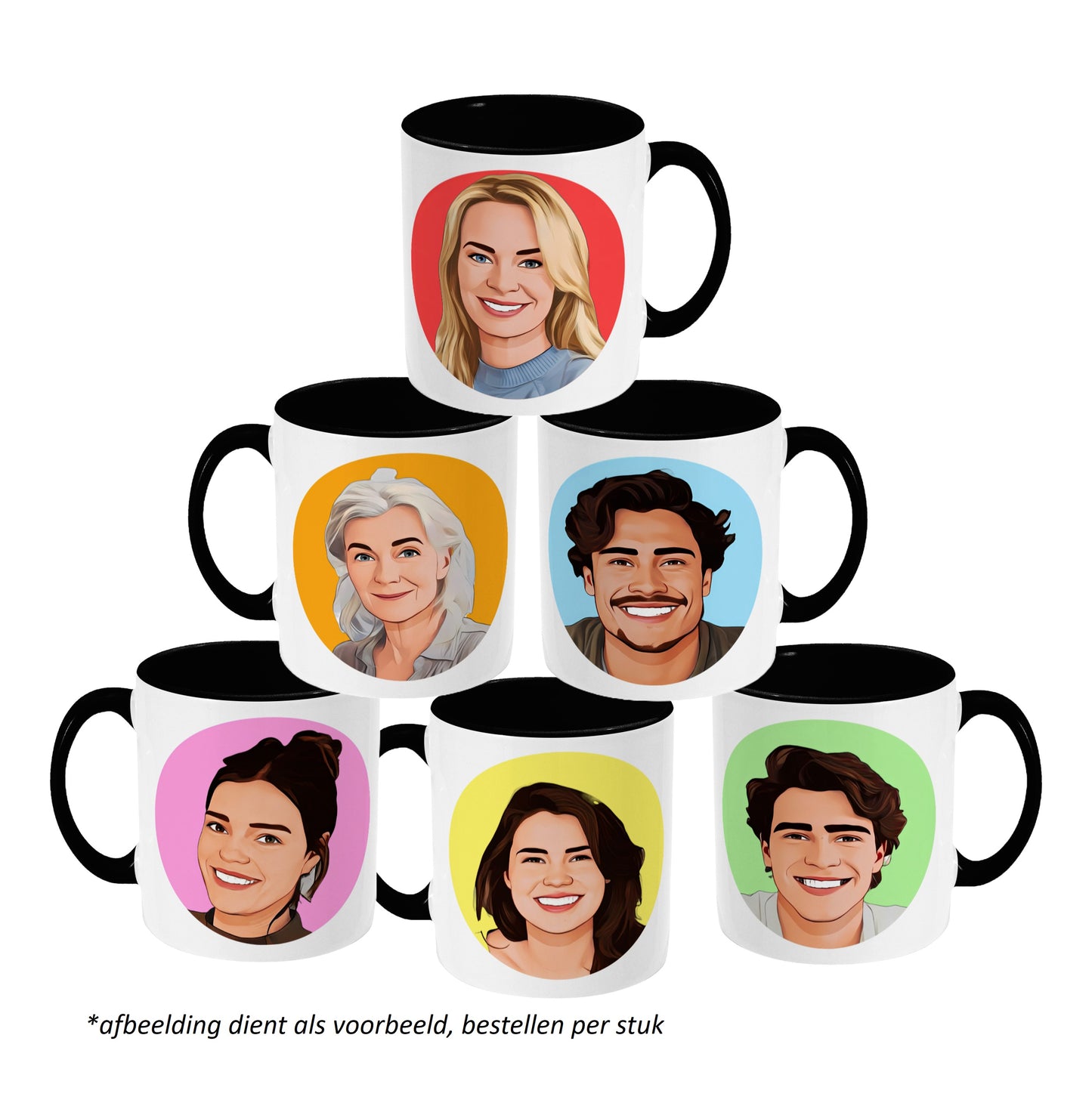 Mokkie - Cartoon Zwart