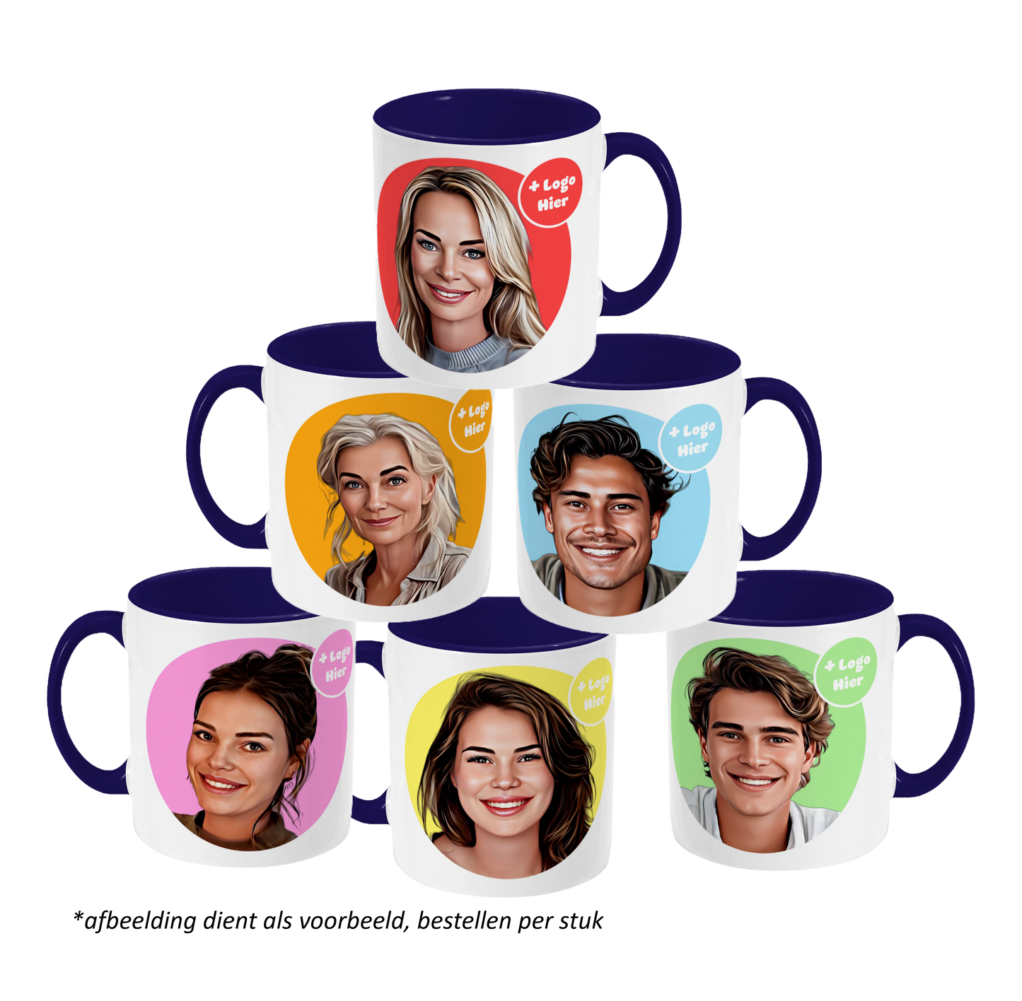 Mokkie | Tekening Kleur Donkerblauw