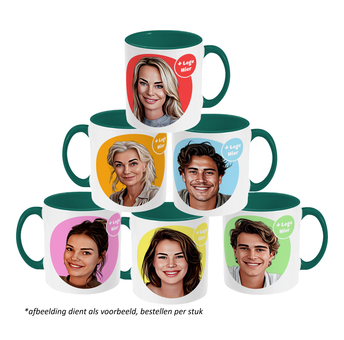 Mokkie | Tekening Kleur Donkergroen