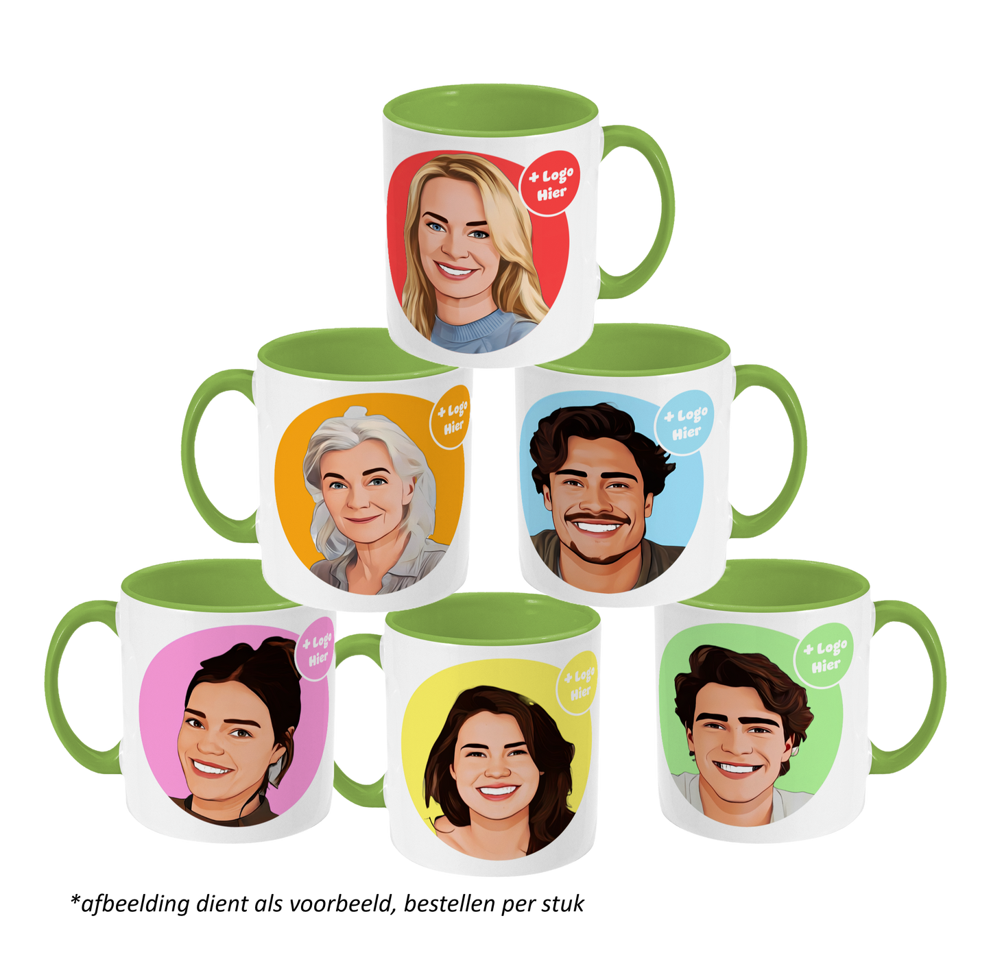 Mokkie | Cartoon Lichtgroen