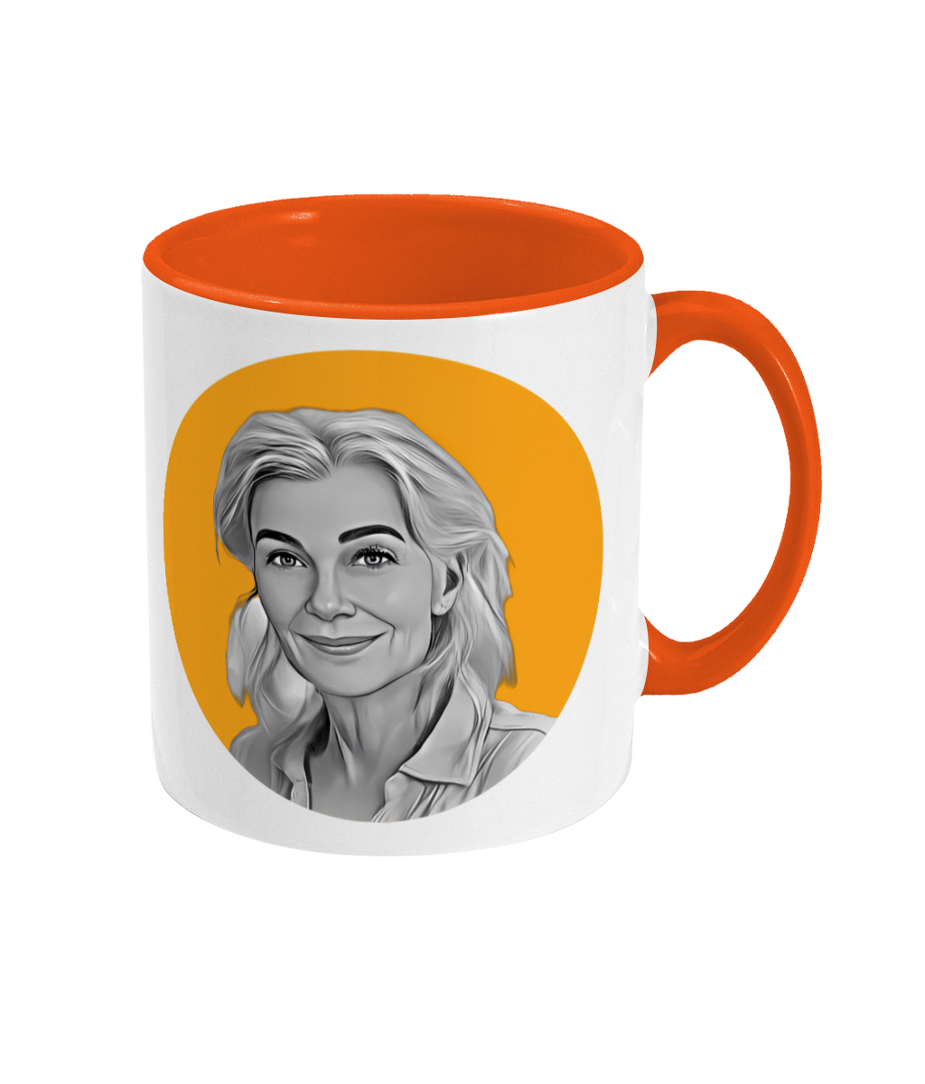 Mokkie - Tekening Zwart/Wit - Oranje