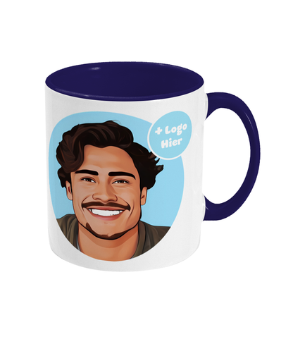 Mokkie | Cartoon Donkerblauw